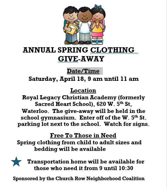Spring Clothing Give-Away