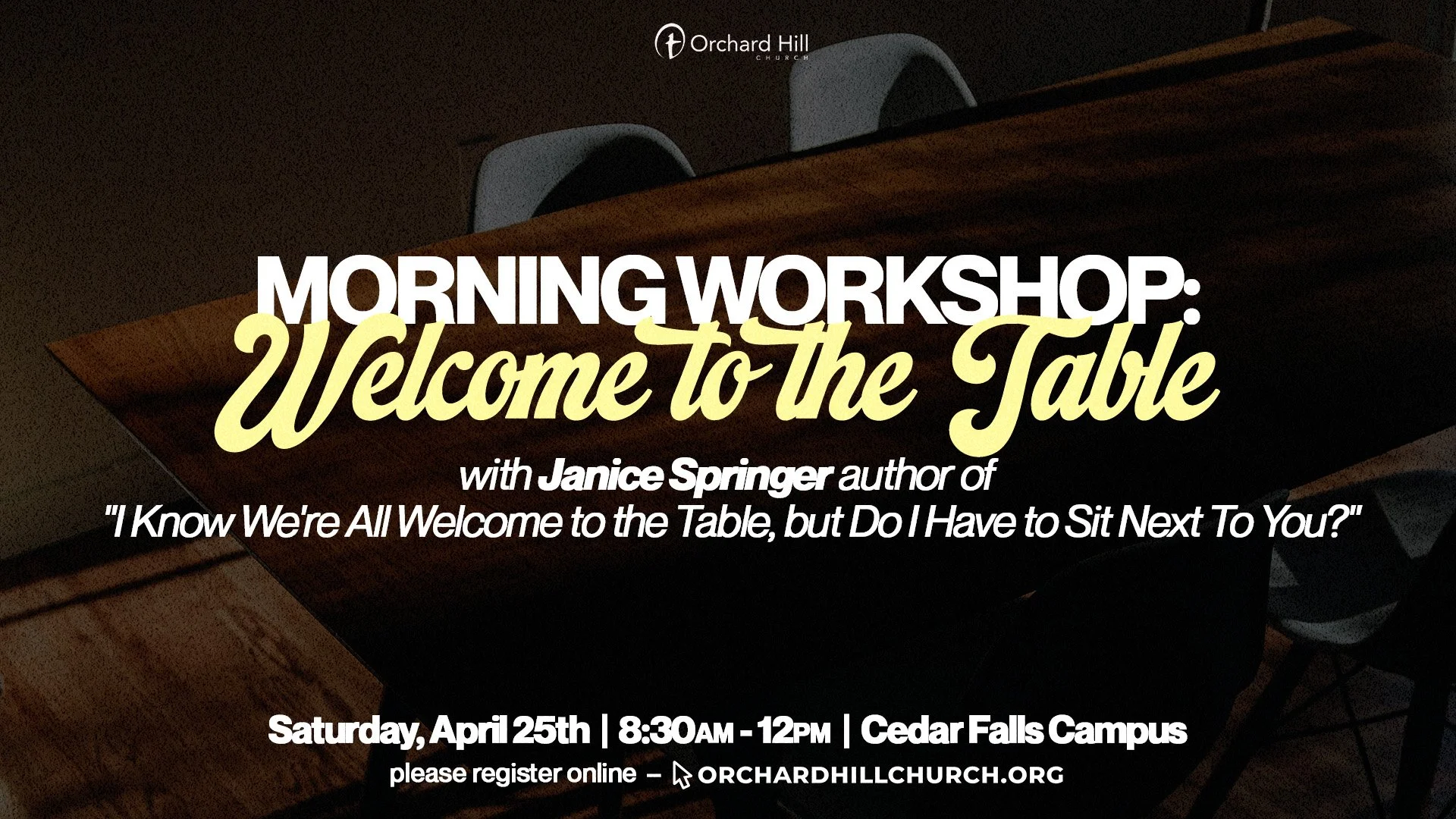 Welcome to the Table Workshop 