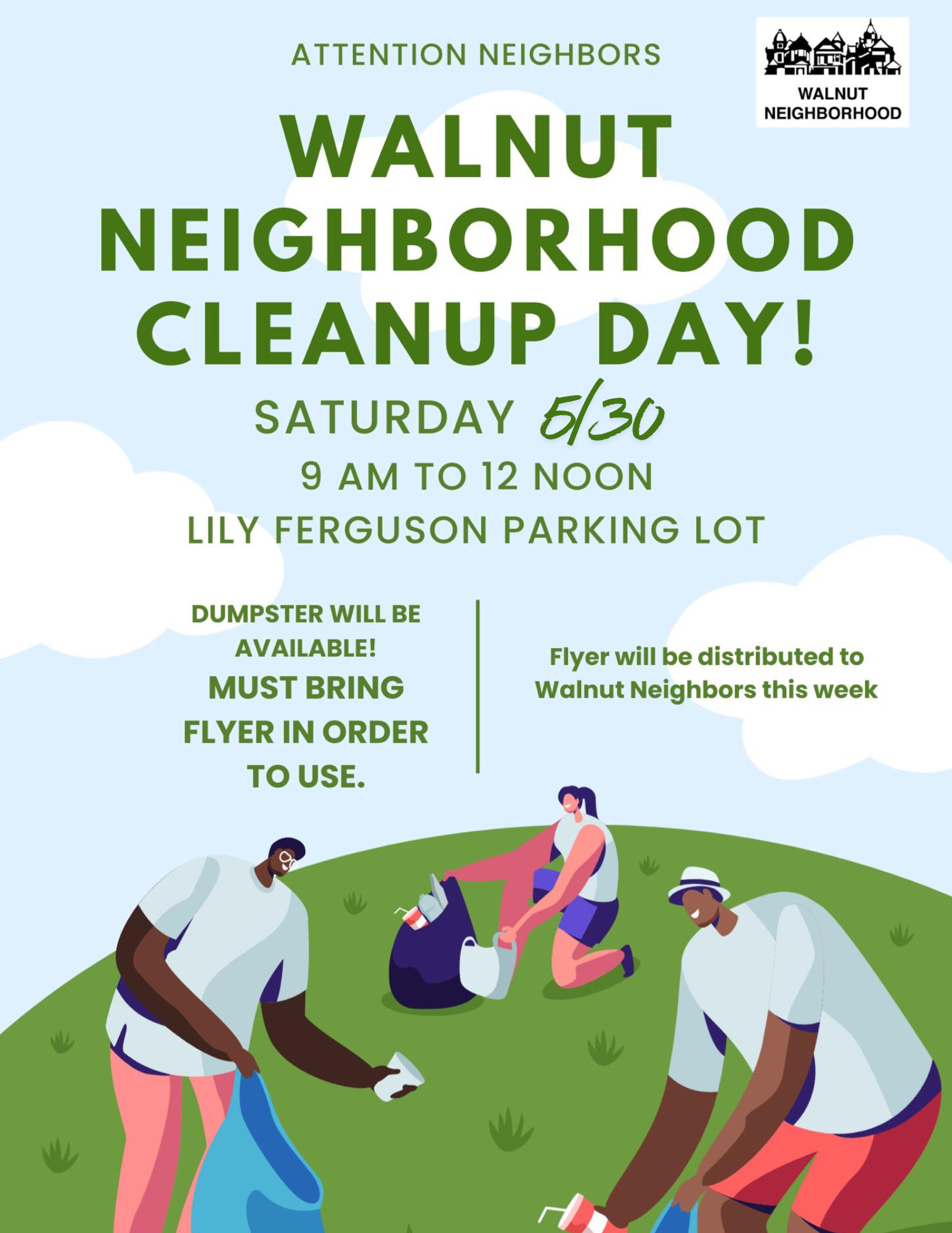 Walnut Neighborhood Clean Up Day