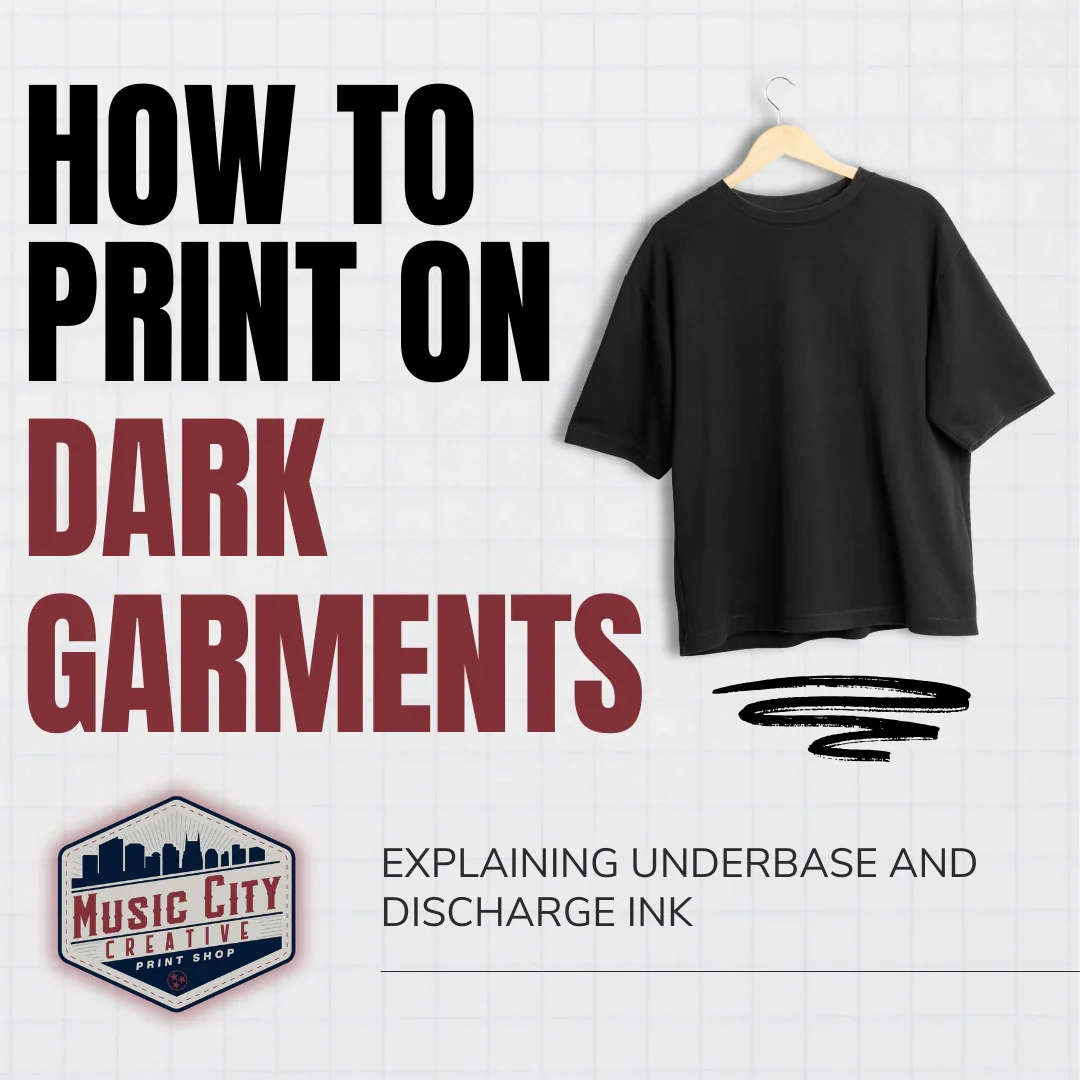 How to Print on Dark Garments: What is Underbase and Discharge Ink?