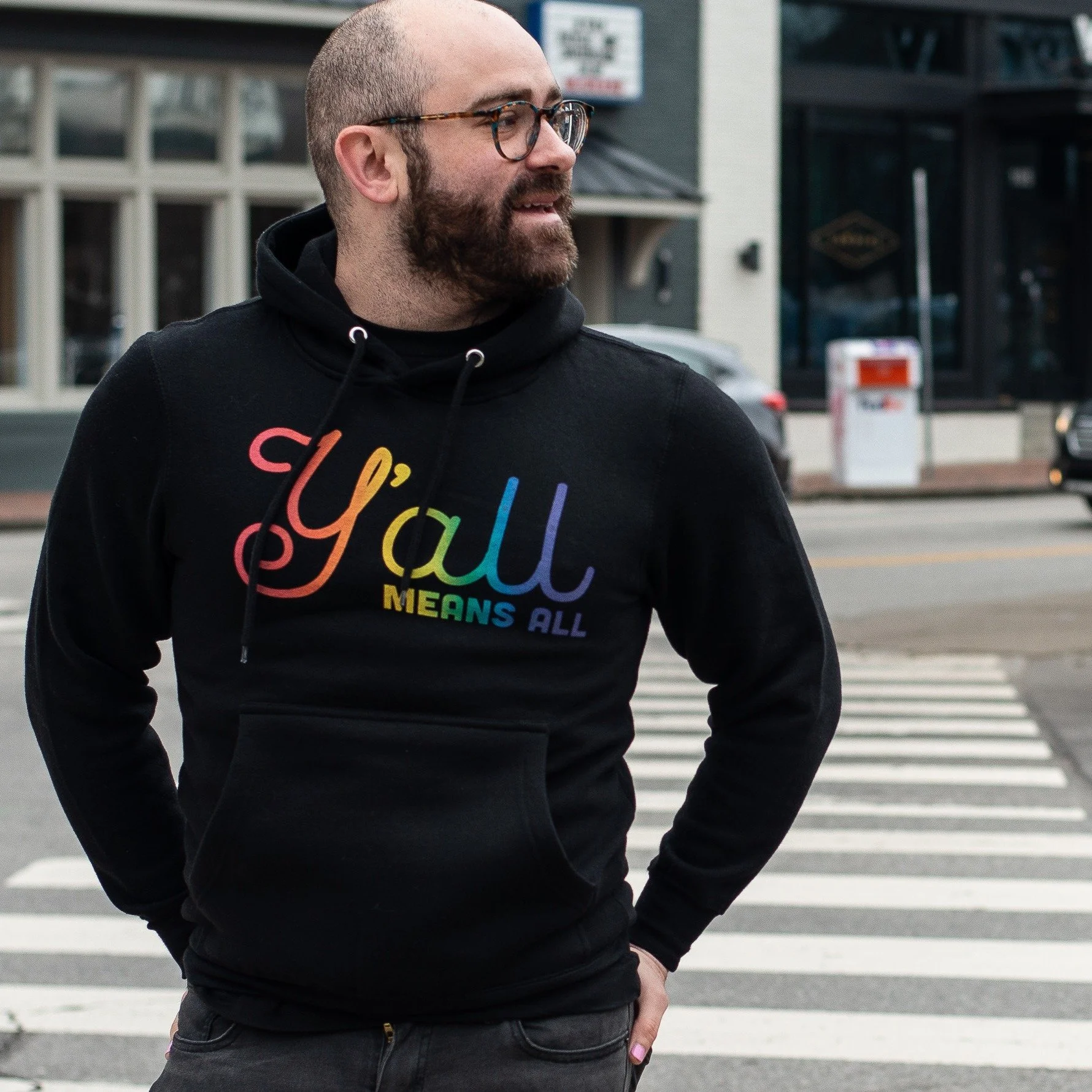 Snow days = hoodie days! 🌈❄️

ICYMI&hellip; a winter storm is rolling in, so we&rsquo;ll be taking Monday off to stay safe.
(You&rsquo;ll probably find us wrapped up in our Y&rsquo;all Means All hoodies in front of the heater!)

Don&rsquo;t worry&he