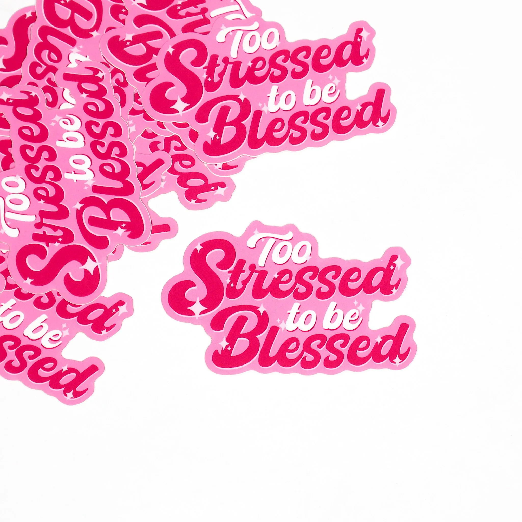 Too Stressed Sticker