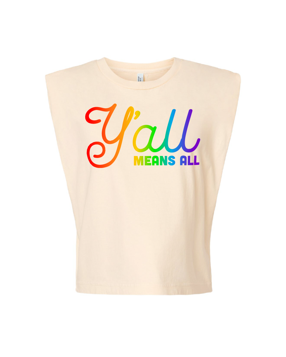 Y'all Means All Crop Tank
