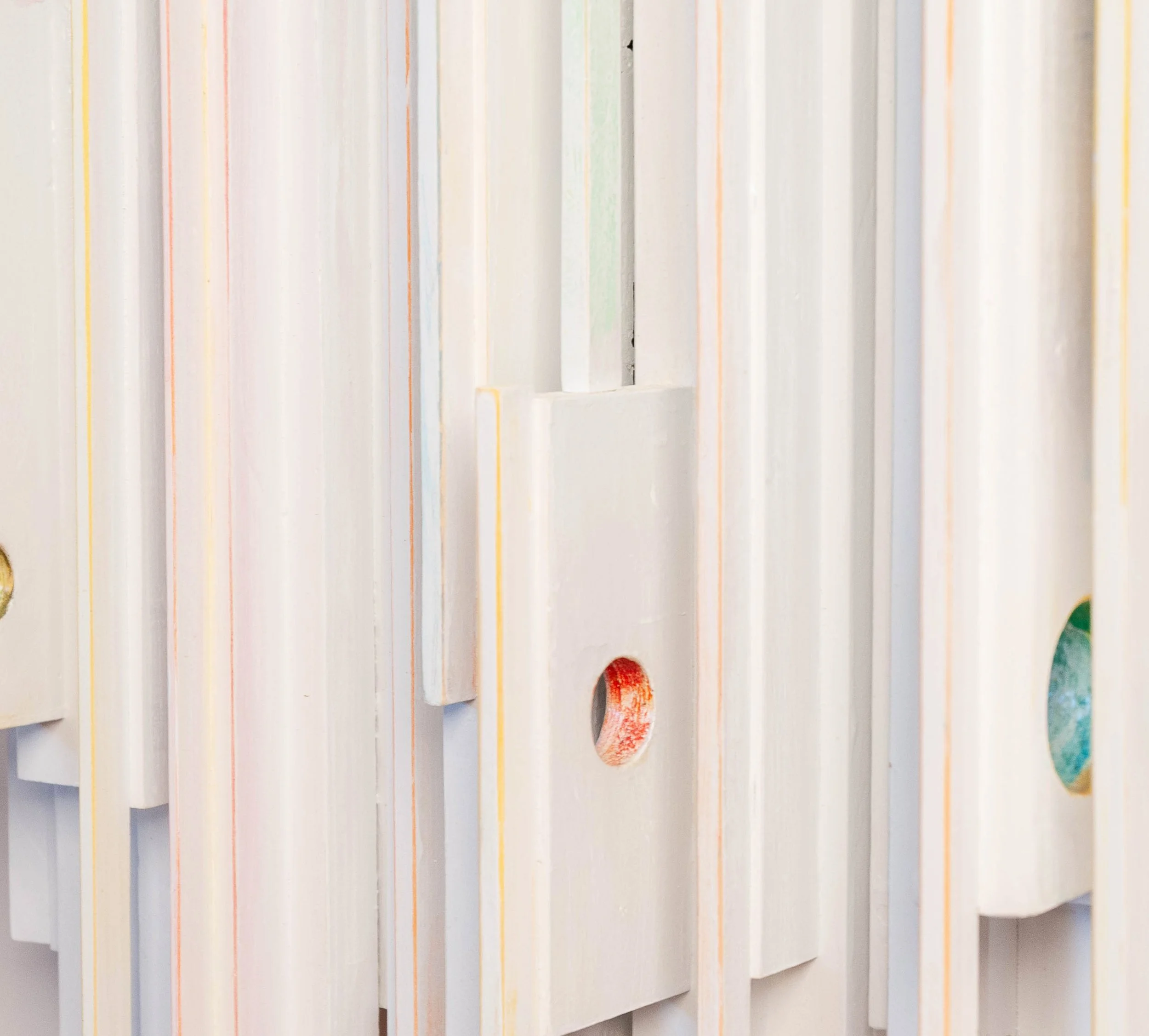 A Path to the Other Side, detail of painted surface