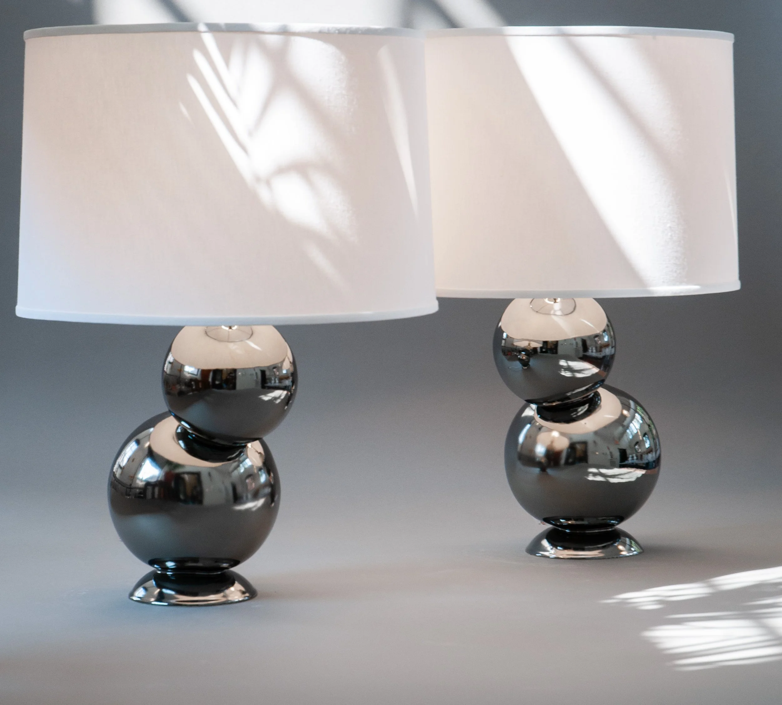 Platinum Bubble Lamps by J Schatz Studi