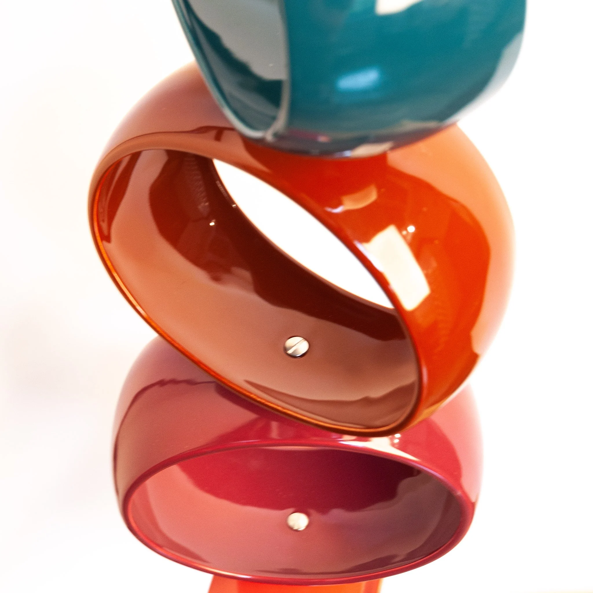 Detail of the thirteen signature colors arranged by Itten principles