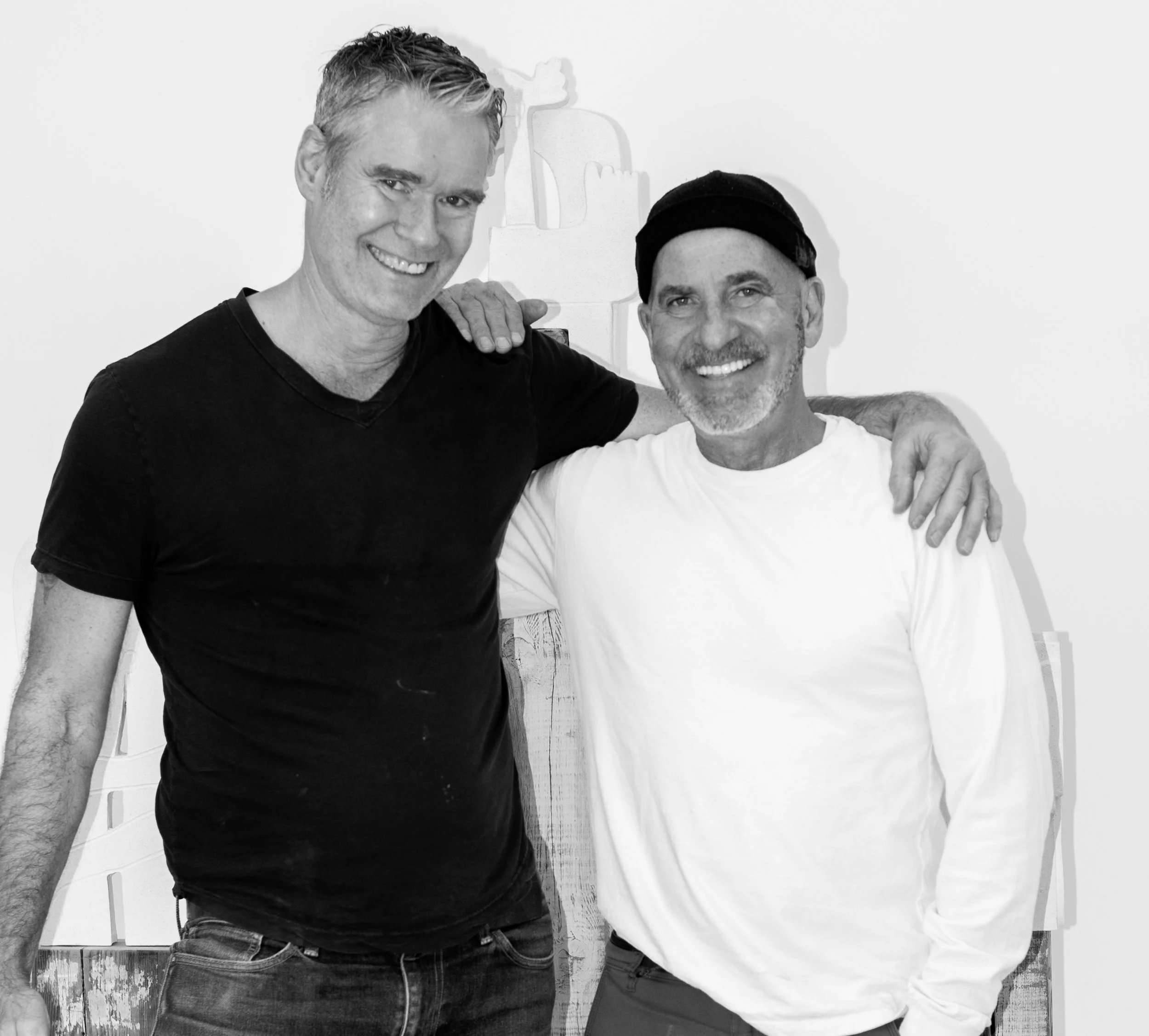 Jim Schatz and Peter Souza Jr. together in the studio.