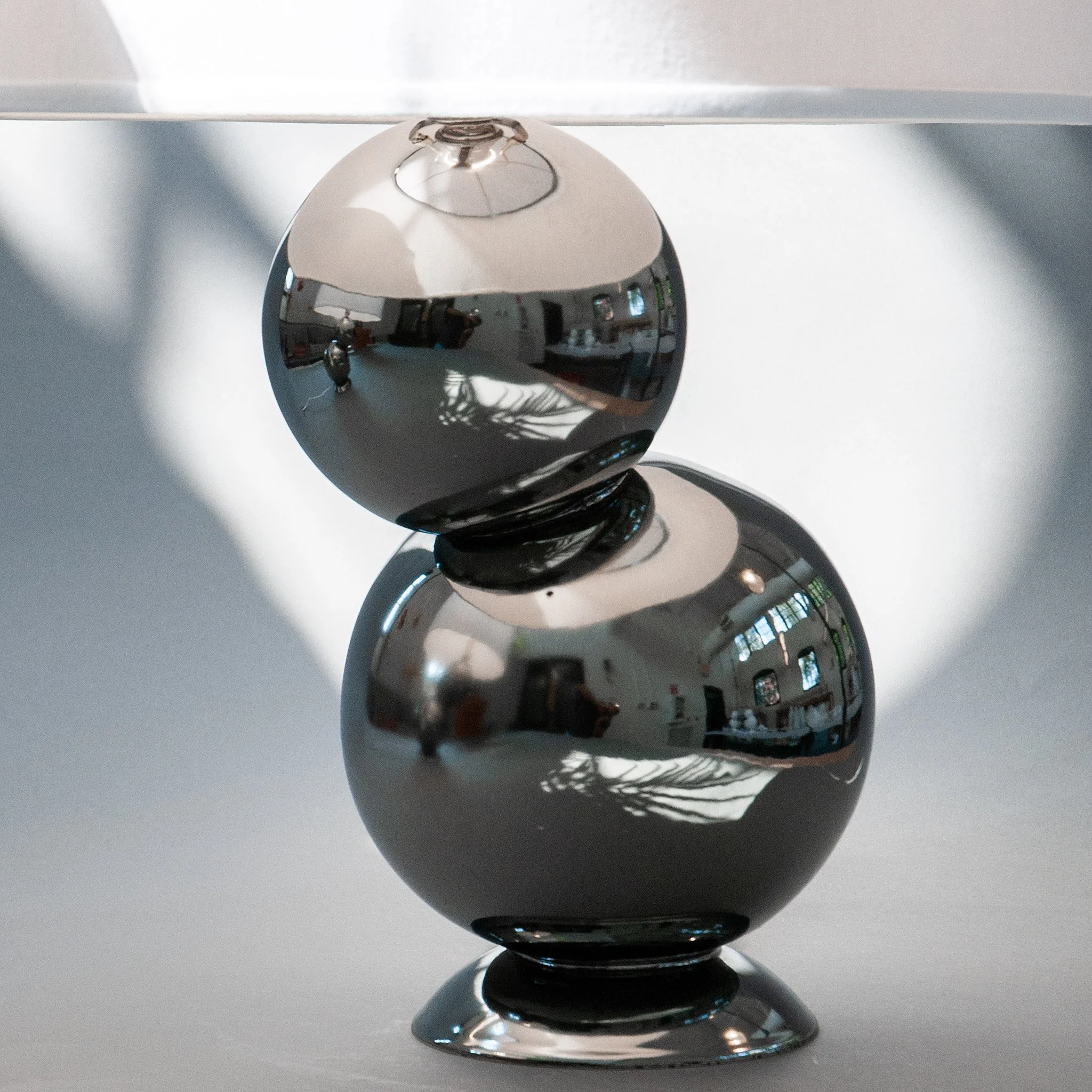 Bubble Lamp Pair in Platinum — alternate angle
