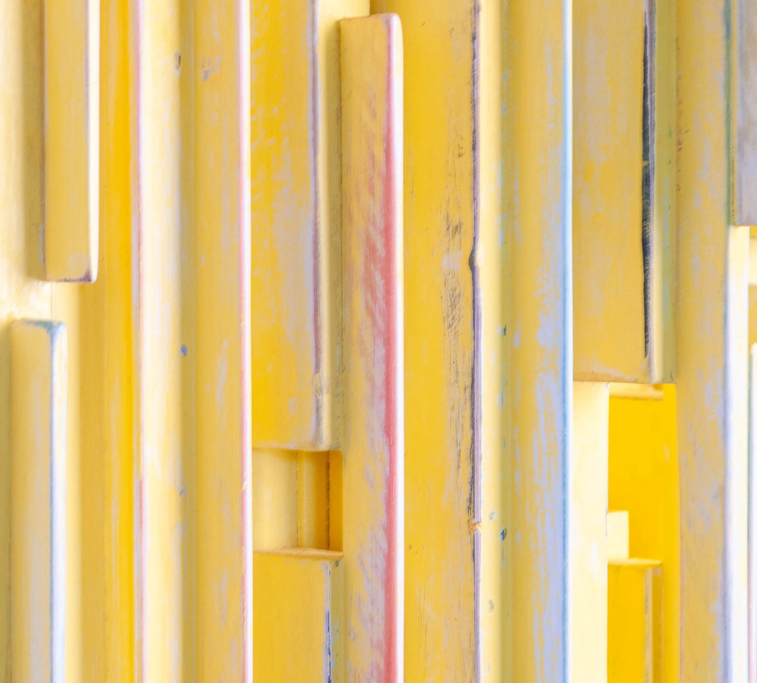 Lost & Found, detail of painted surface