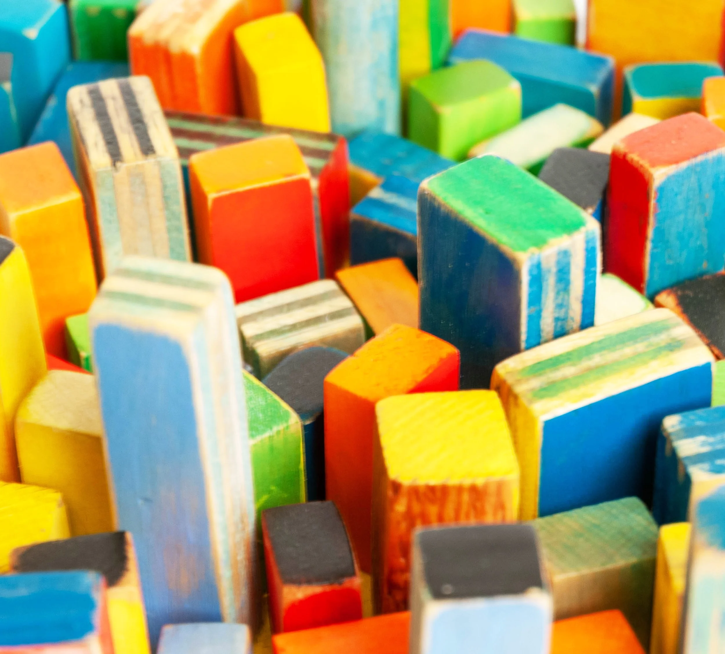 Downtown, detail of painted surface