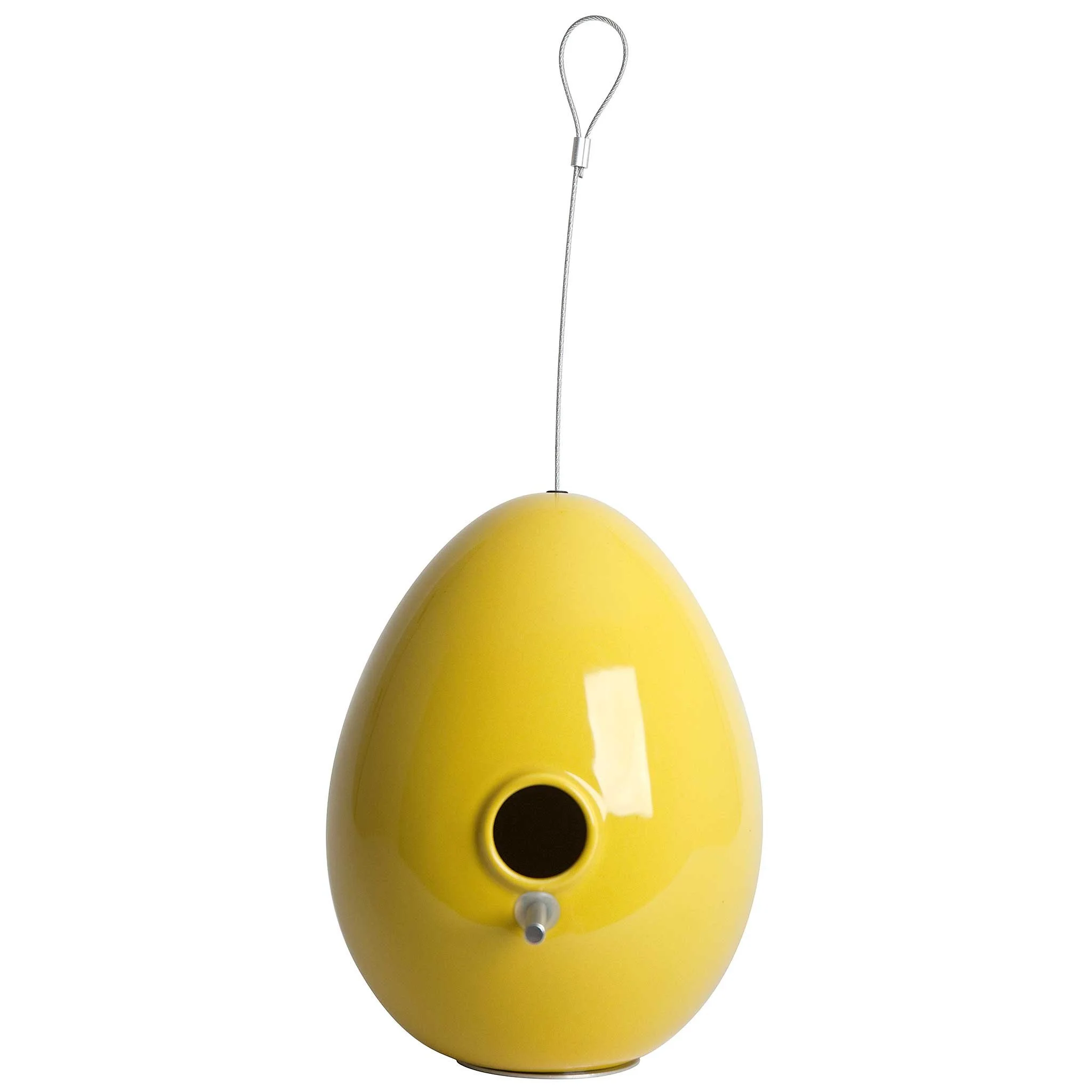 Egg Bird House in Goldenrod Yellow by Jim Schatz — front