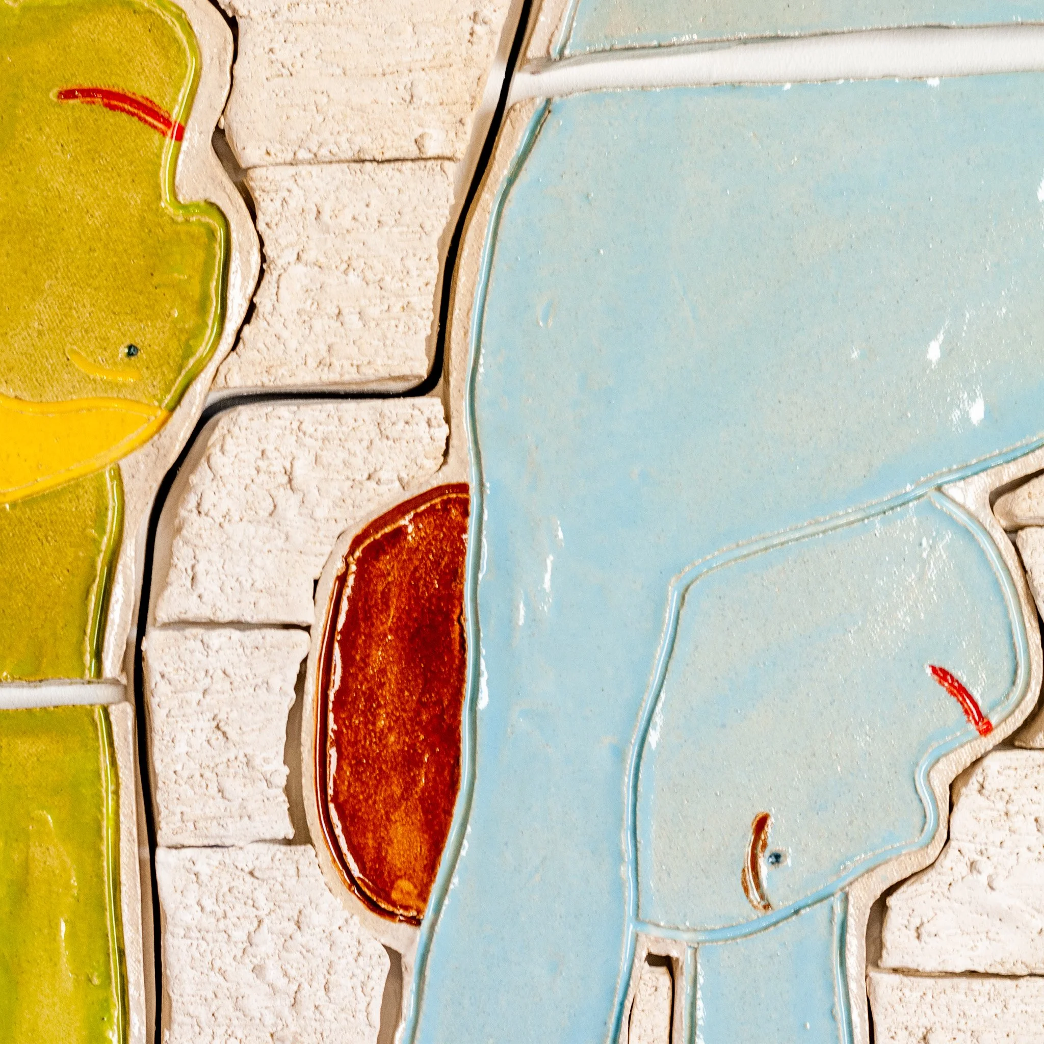Hold It All Together Mural by Jim Schatz — blue figure detail