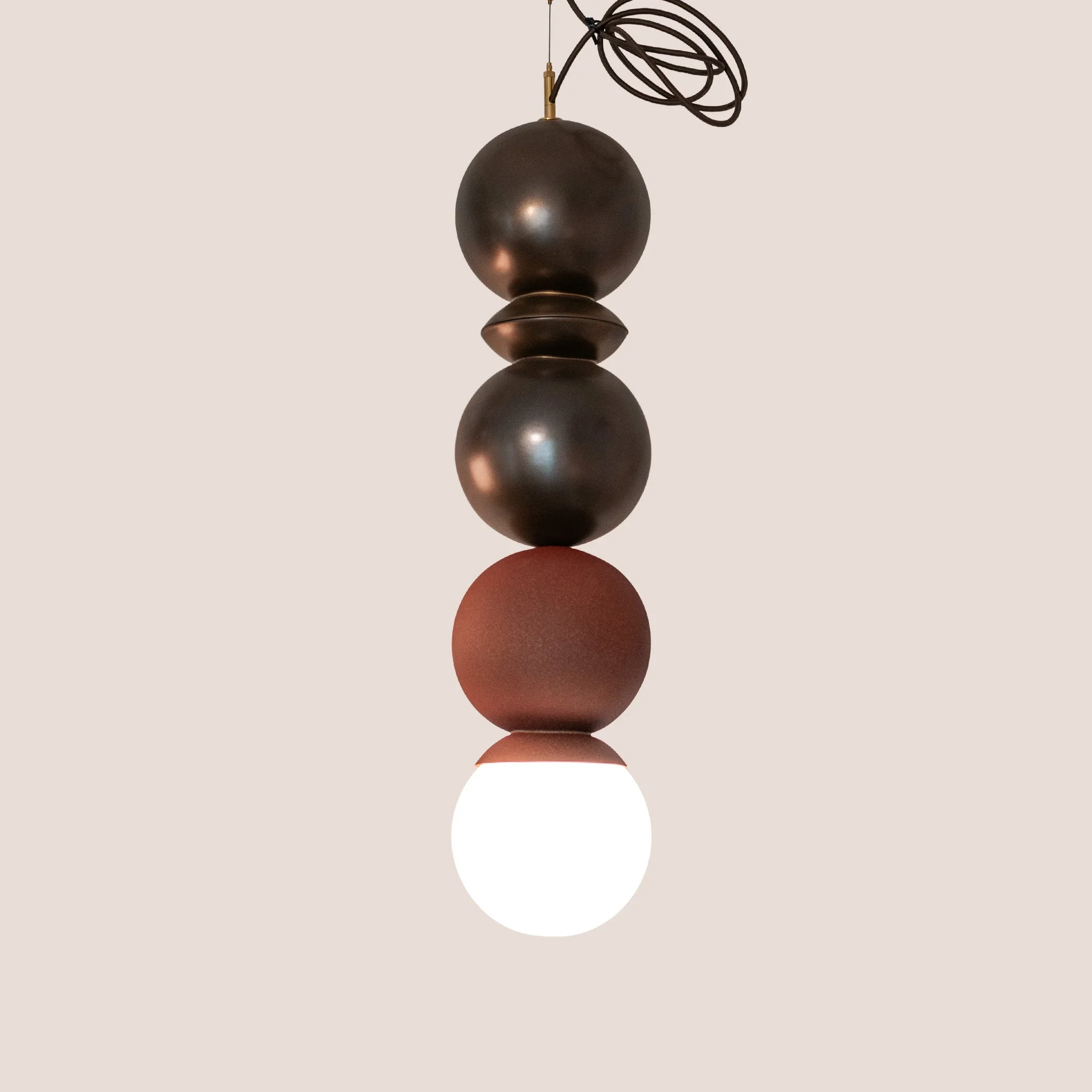 metallic-2026-4.jpgDot Dot Dot Pendant in Bronze, Bronze, Rust Red — by Jim Schatz