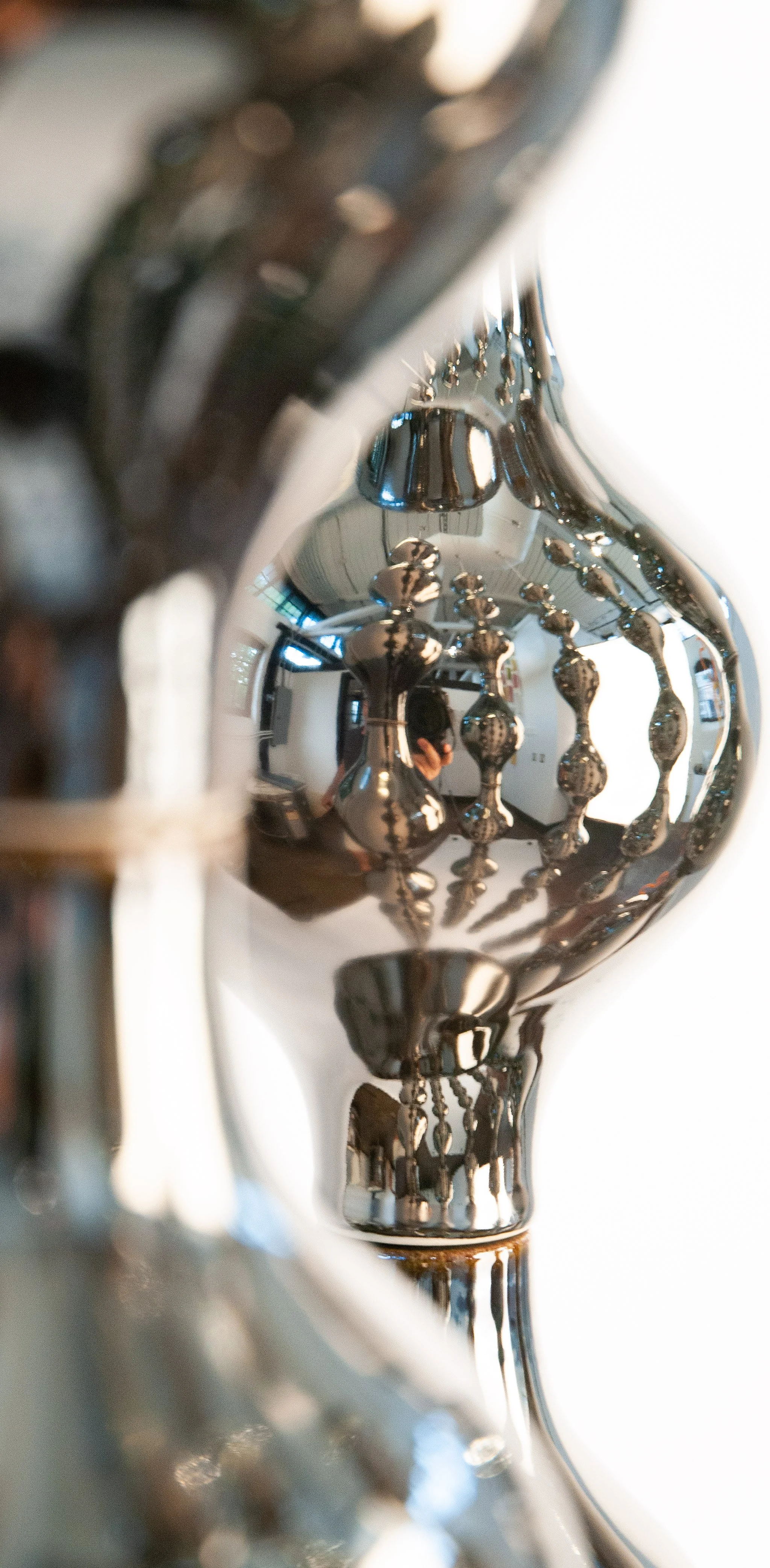 Happening Circle, surface detail showing platinum reflection
