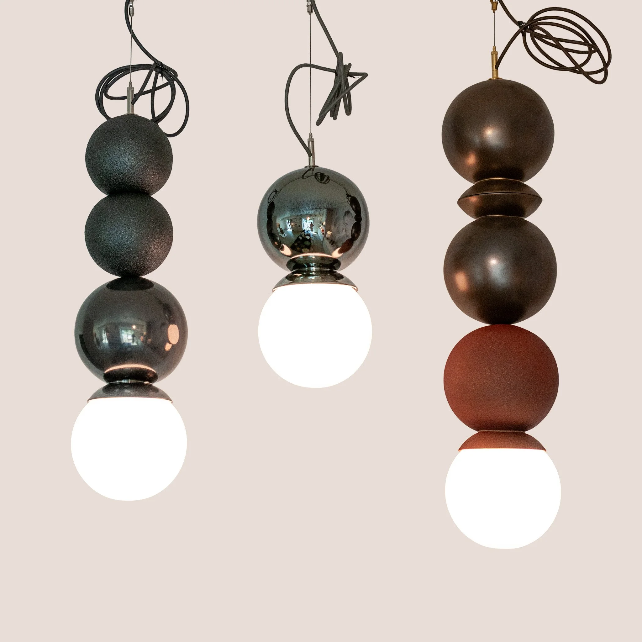 Dot Dot Dot Pendants — Metallic Edition