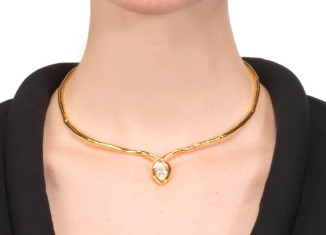 Asterales Gold Floating Collar Necklace