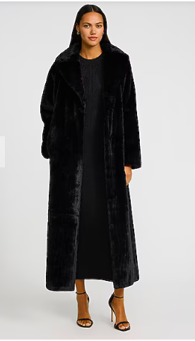 Soft Faux Fur Maxi Coat