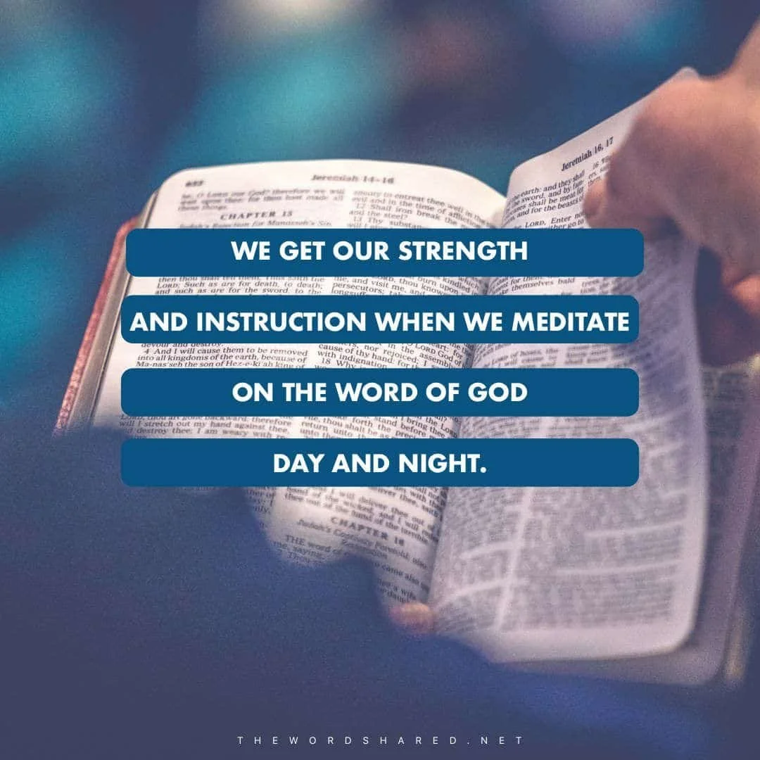 Why Meditating God's Word is the Breakfast of Champions  Psalm 1:1-3