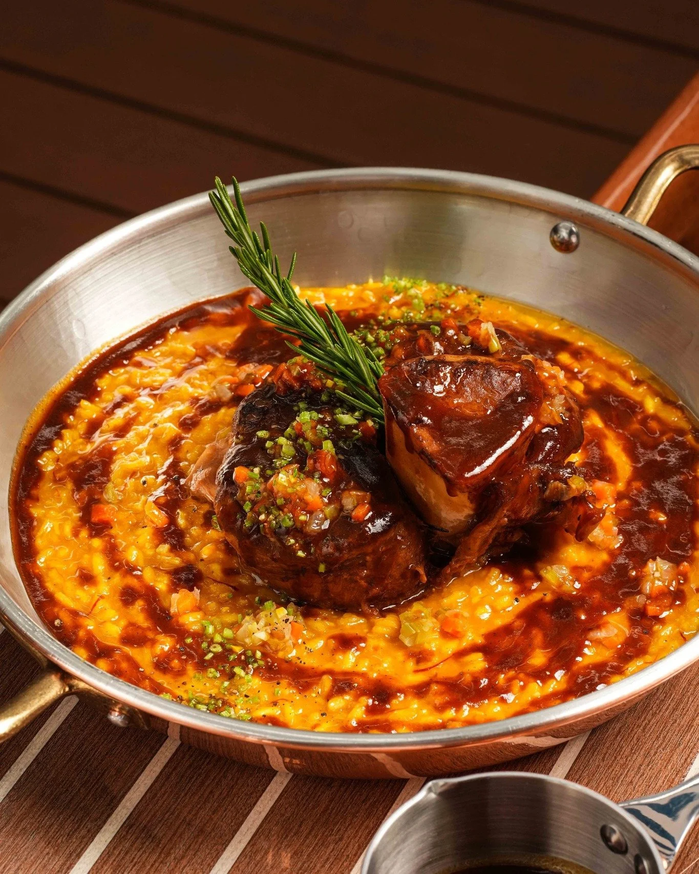 Our Ossobuco is slow-braised to tenderness and served in true Italian fashion. Rich, comforting, and made to be shared. A timeless dish, steeped in tradition.