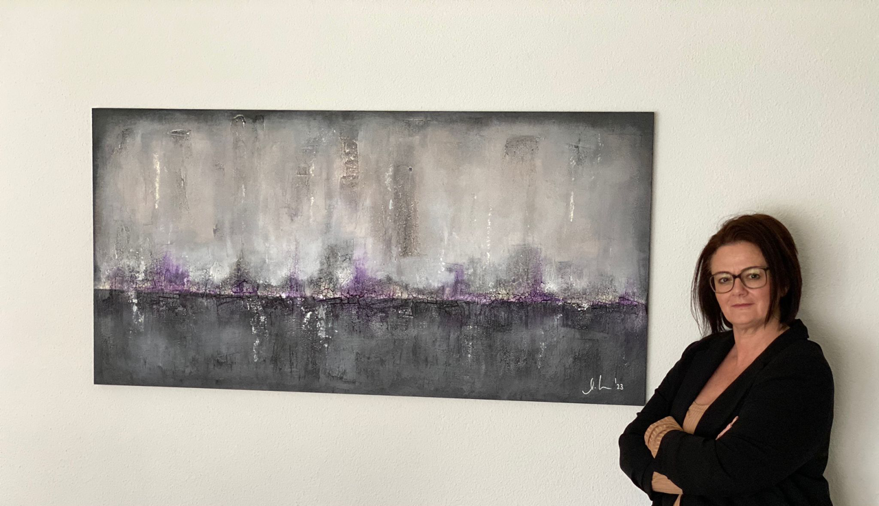 Mein erstes Auftragswerk, dass seinen Platz bei Sonja und Roger gefunden hat.