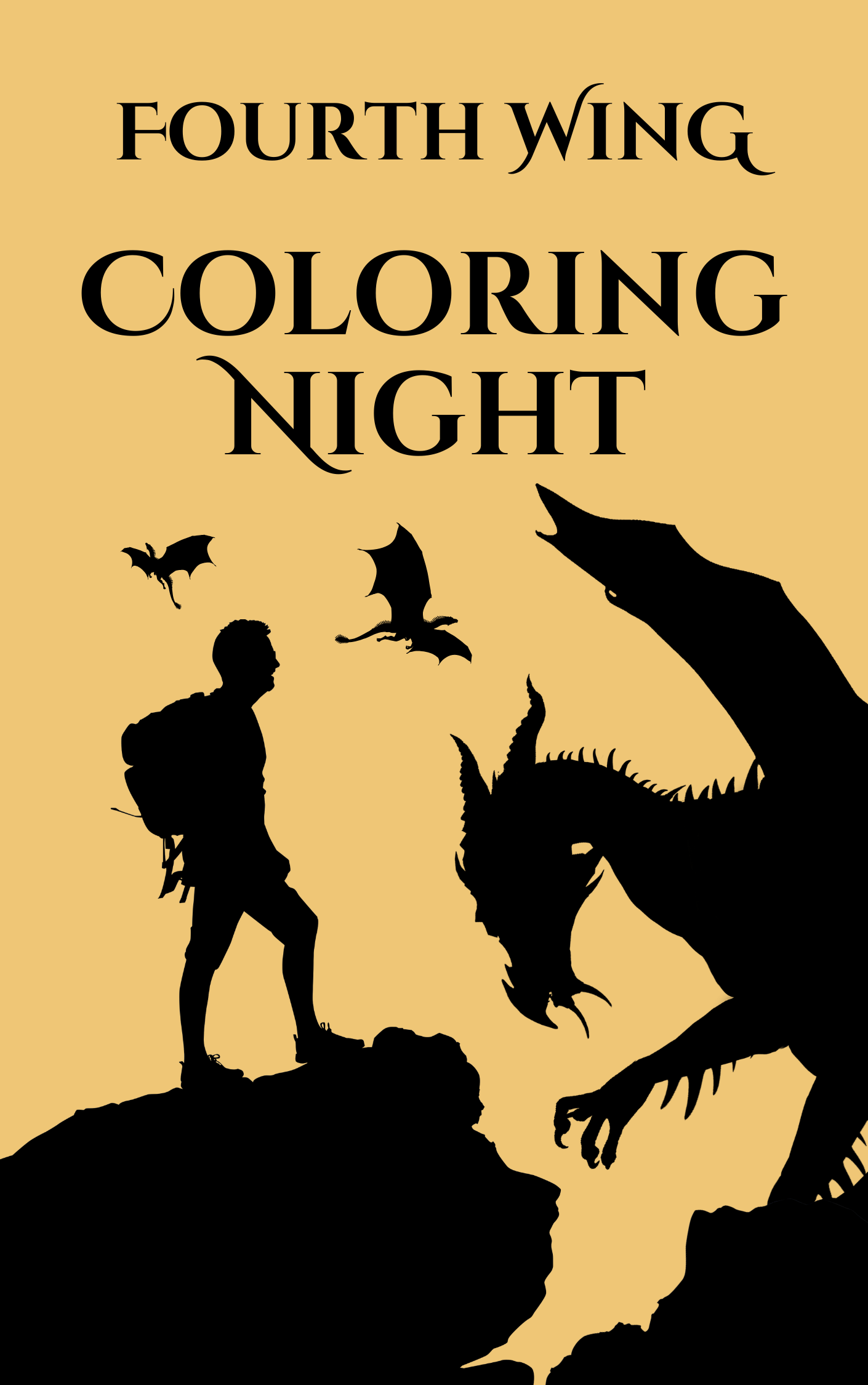 Fourth Wing Coloring Night