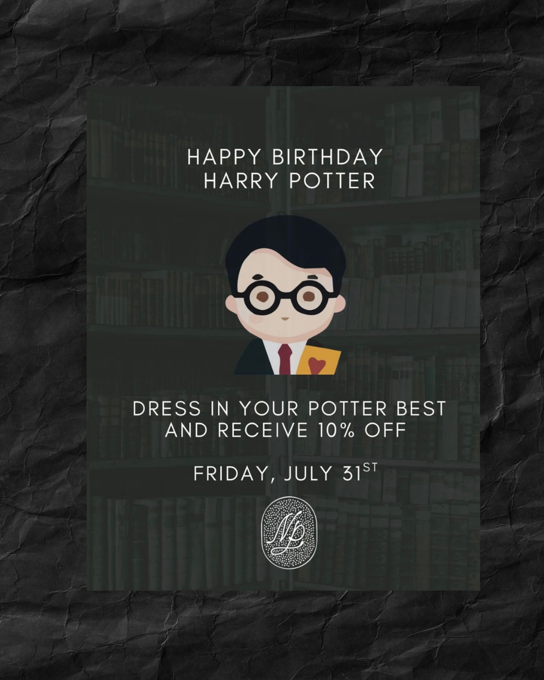 HAPPY BIRTHDAY HARRY POTTER!