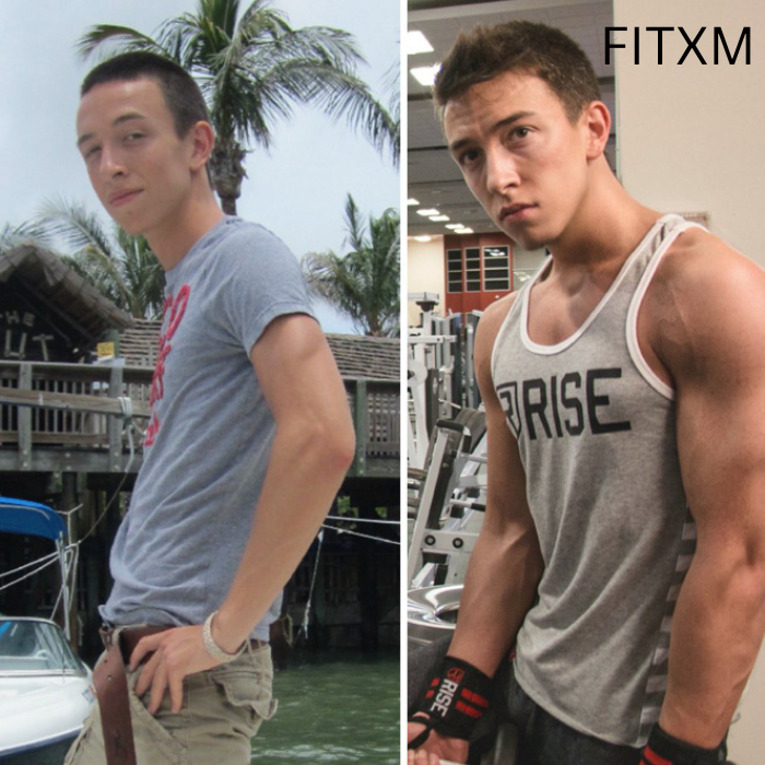 Real user fitness transformation from personalized AI training and workout plans on the FITXM fitness platform