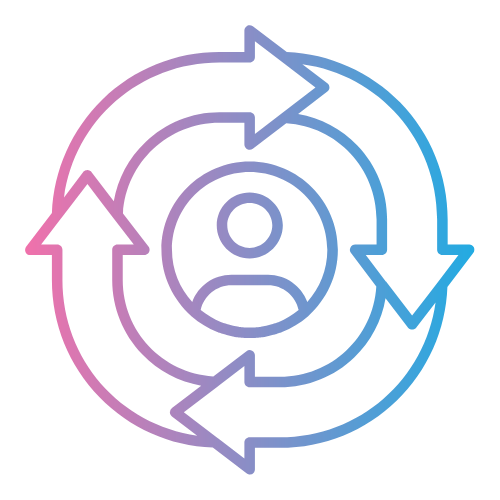 FitXM adaptive workout icon showing automatically updated fitness plans as users improve.