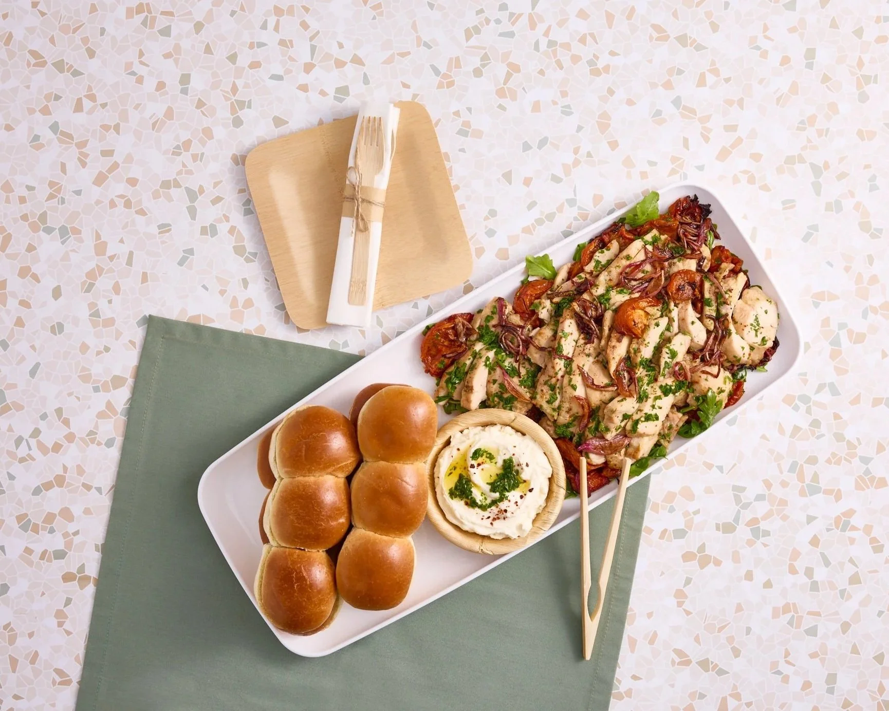 Food Gallery Catering Roasted Chicken & Whipped Feta Party Platter for Minneapolis pickup and delivery