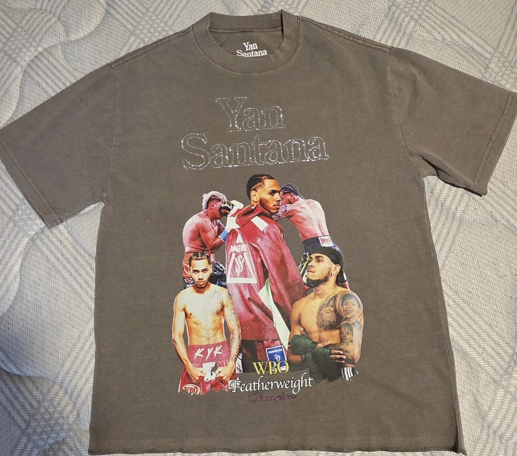 Yan Santana Champion Oversize Tee w/ Rhinestones