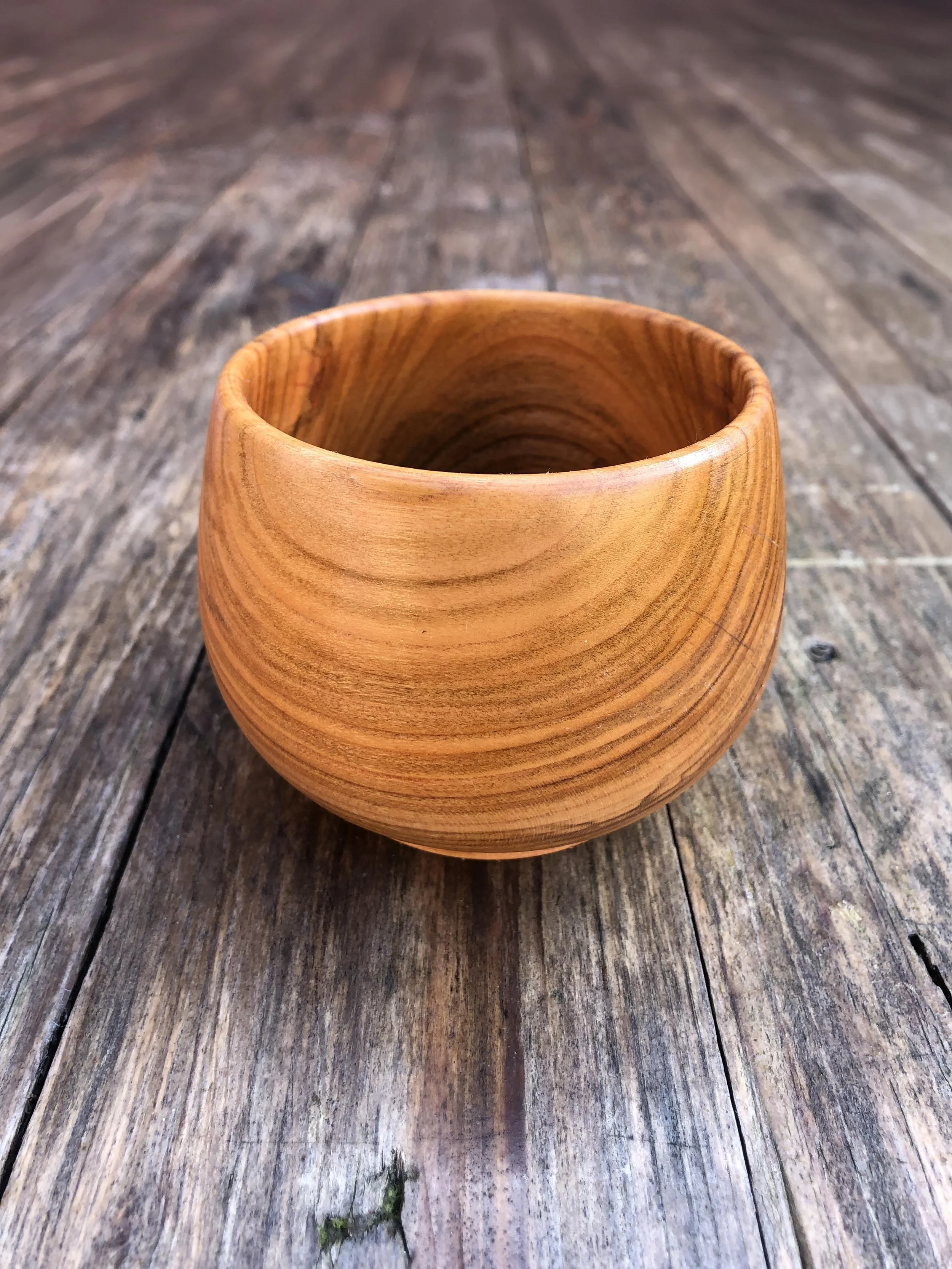 Cherry Bowl/Pot/Cup - Resin Filled 3 1/2' x 3'