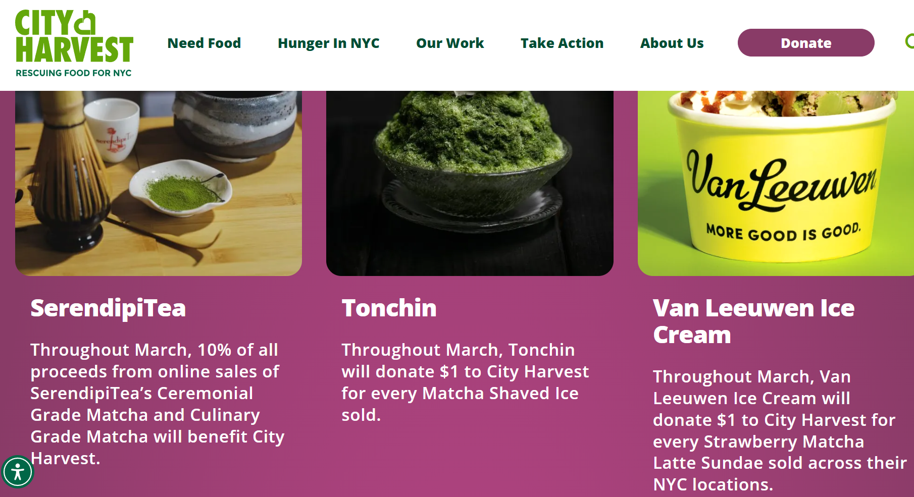 Product-Anchored Fundraising: City Harvest’s Matcha Trend Campaign