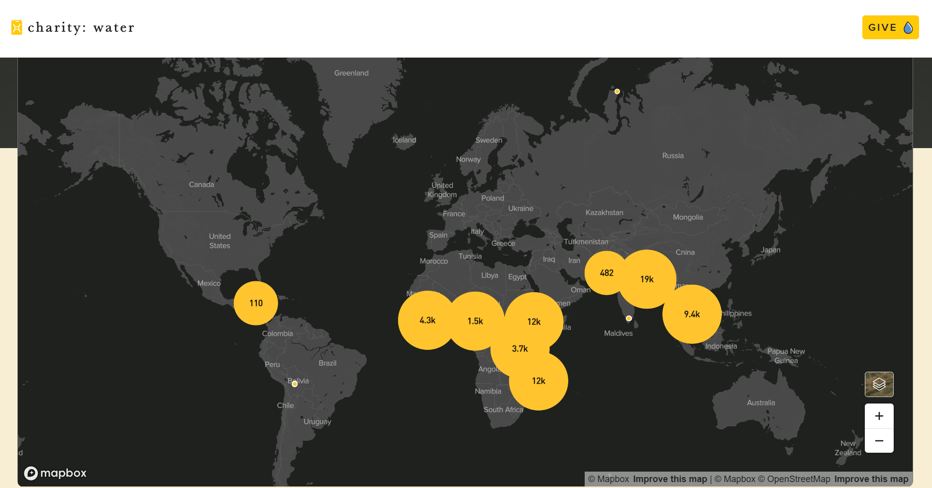 Charity Water_Home Page_How Donation Making A Difference_Map_4-6-2026.png
