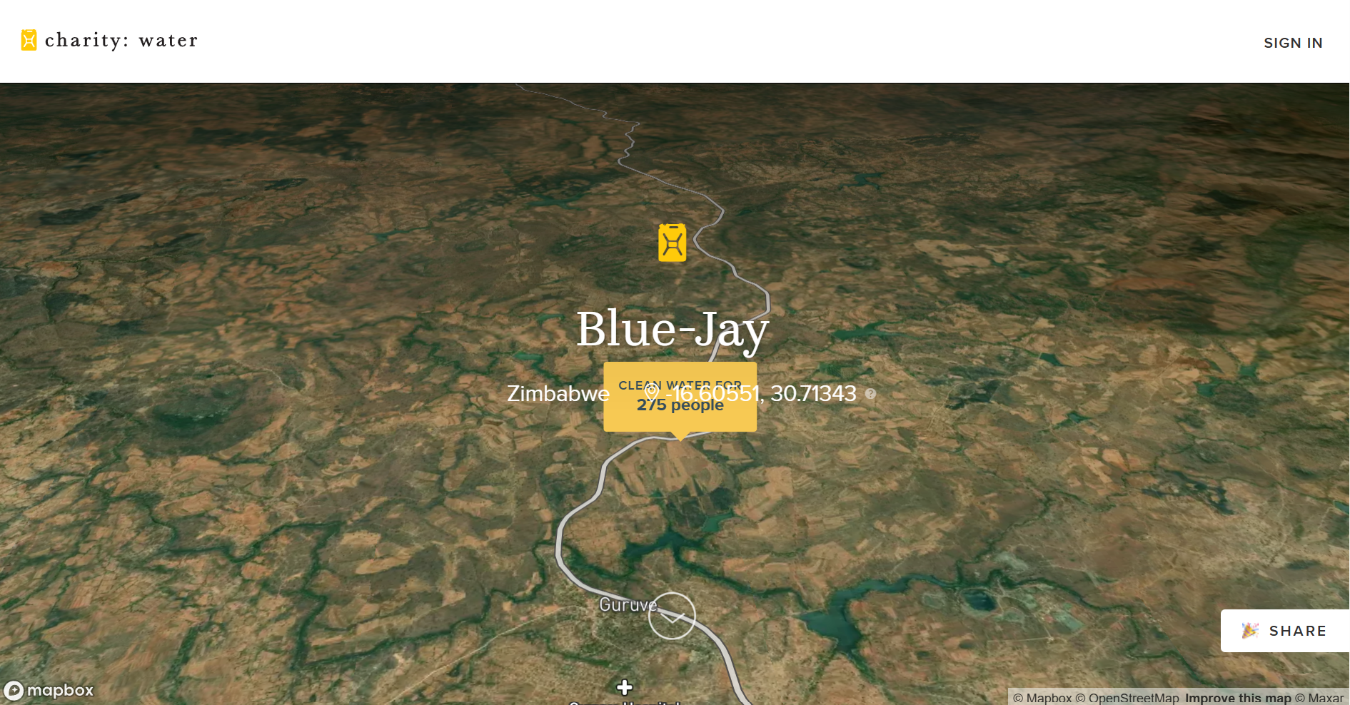 Charity Water_Home Page_How Donation Making A Difference_Map_Select Location_Details_Full Report 1_4-6-2026.png