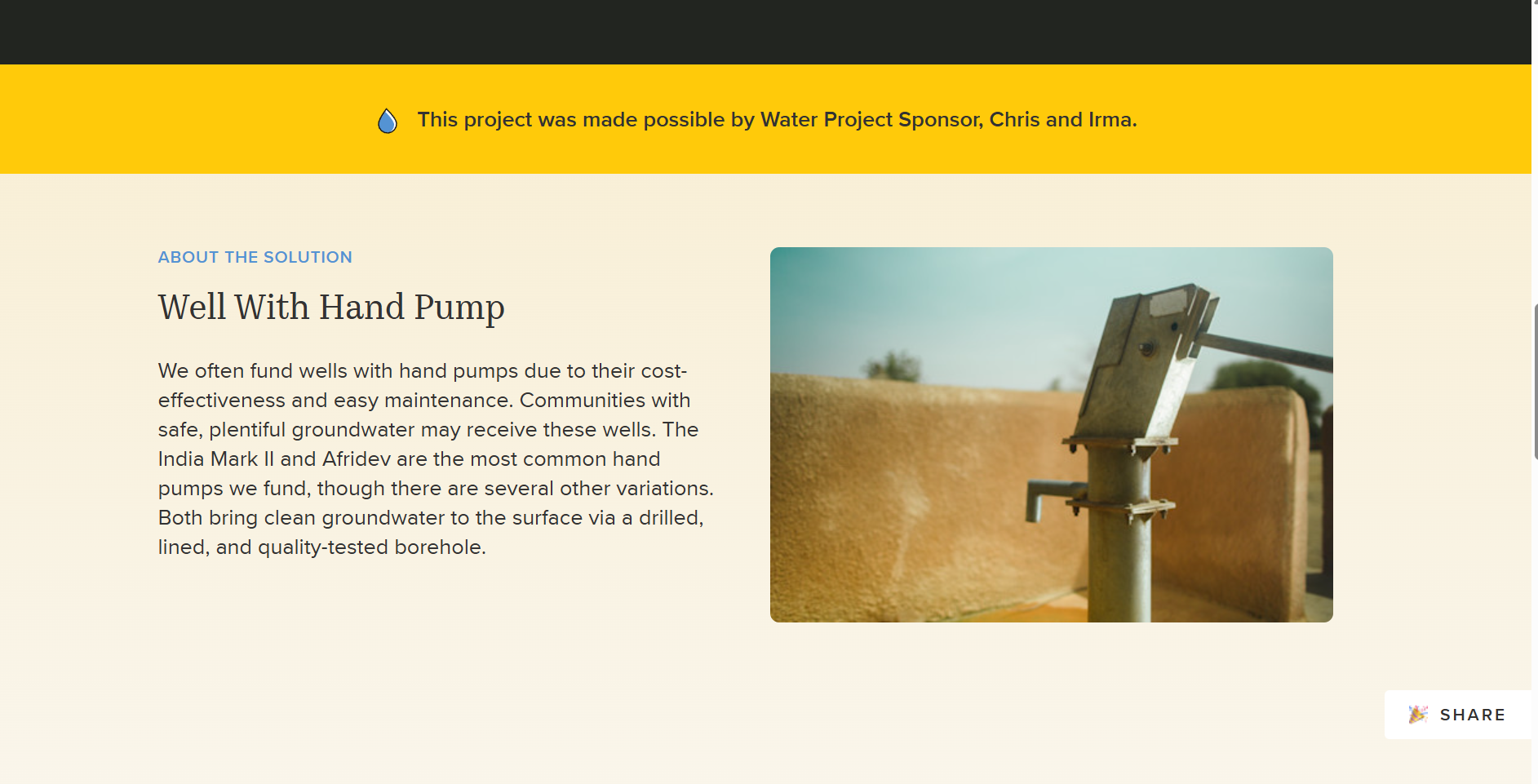 Charity Water_Home Page_How Donation Making A Difference_Map_Select Location_Details_Full Report 3_4-6-2026.png