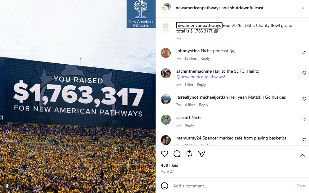 New American Pathways Built a Fundraiser Around College Football Loyalty