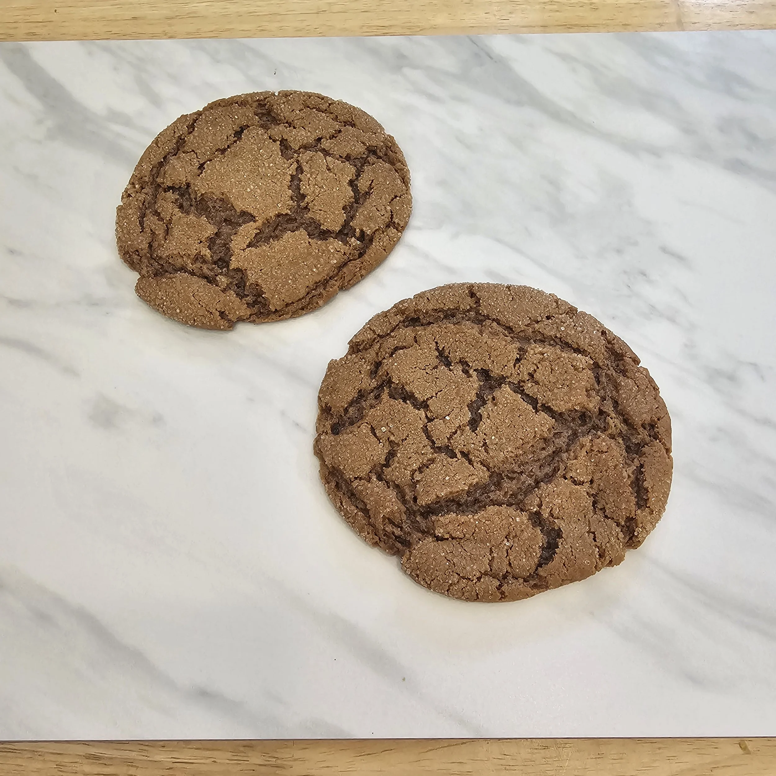 Molasses Cookies: A tender sourdough cookie with deep molasses flavor —these soft, chewy old-fashioned cookies are a rare find that taste just like Grandma used to make. Available in 2, 6 and 12 packs. 