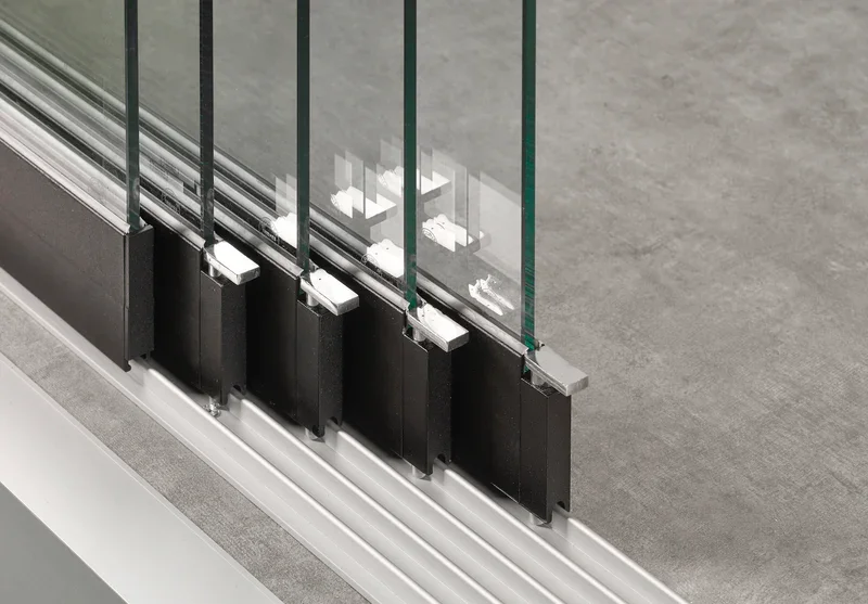 Portes vitrées coulissantes pour pergola Skylux.