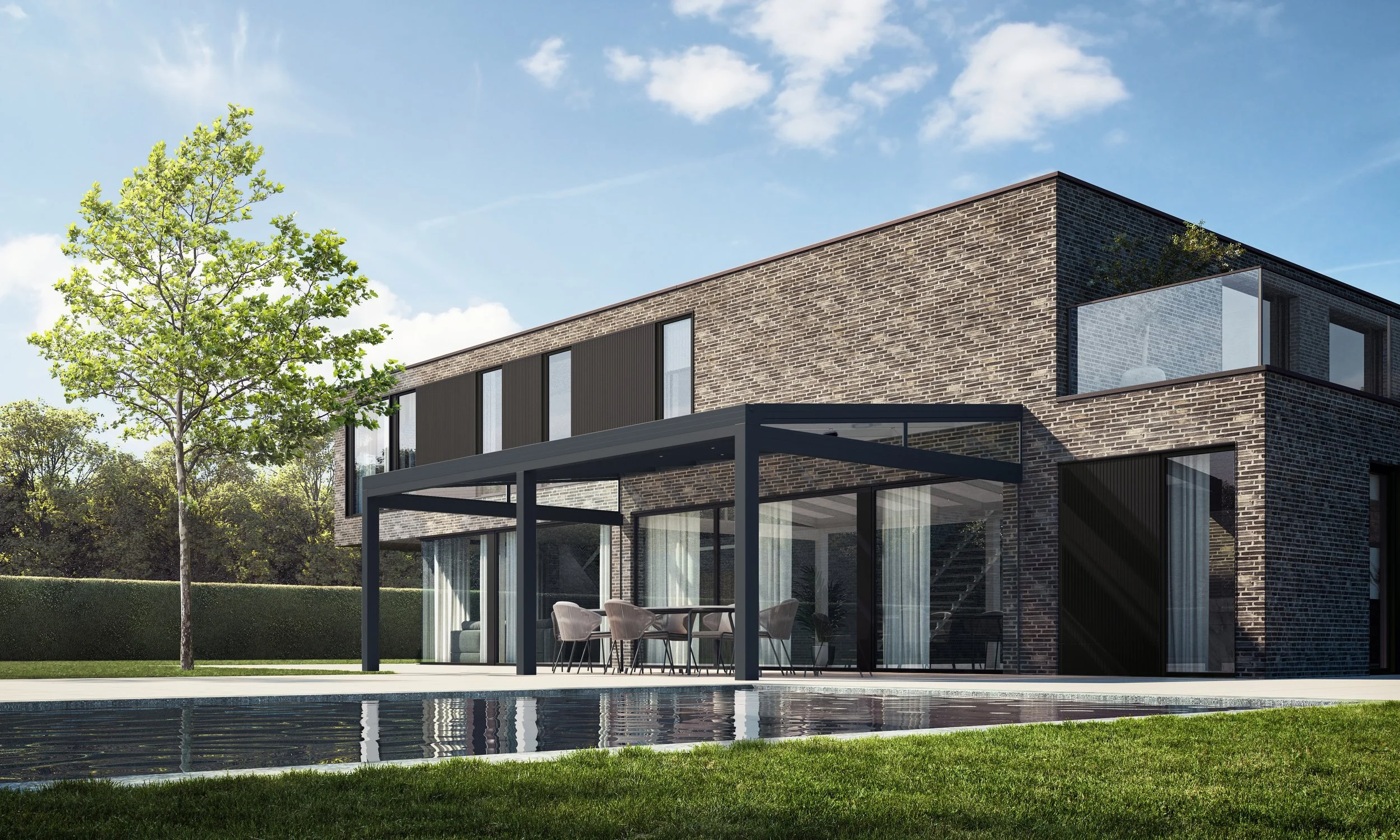 P1064 SKYLUX Beelden Brochure Verandas_Climalux_Horizon_Strak_RAL 7016 - 3 Palen HR_20210828.jpg