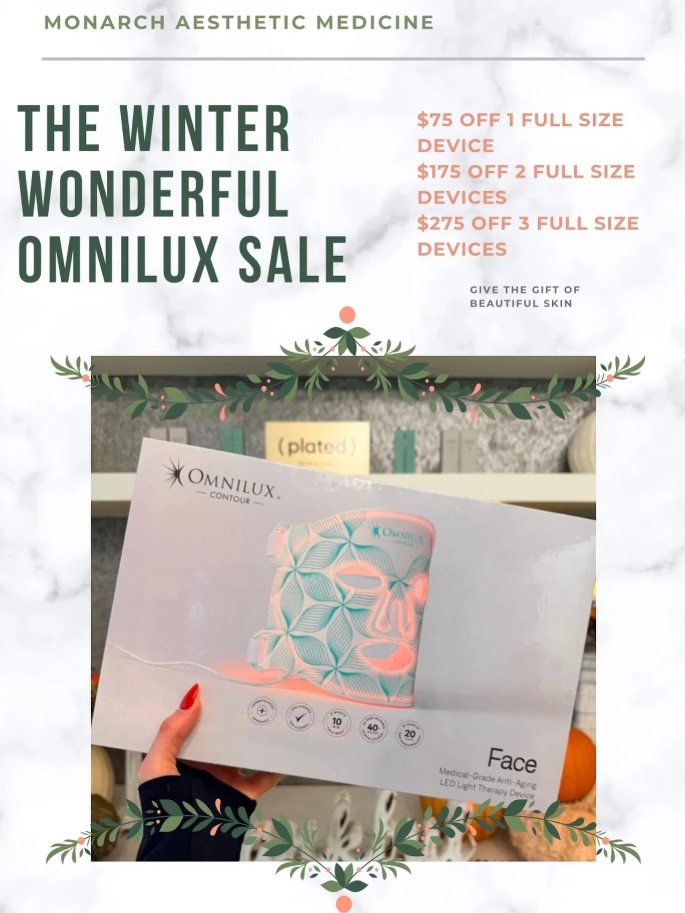 Glow from home with the Omnilux LED Mask your new secret weapon for clearer, younger-looking skin ⭐

Perfect for both men and women, this device delivers clinic-level results without leaving the house.
Benefits include:
&bull; Reduces fine lines &amp