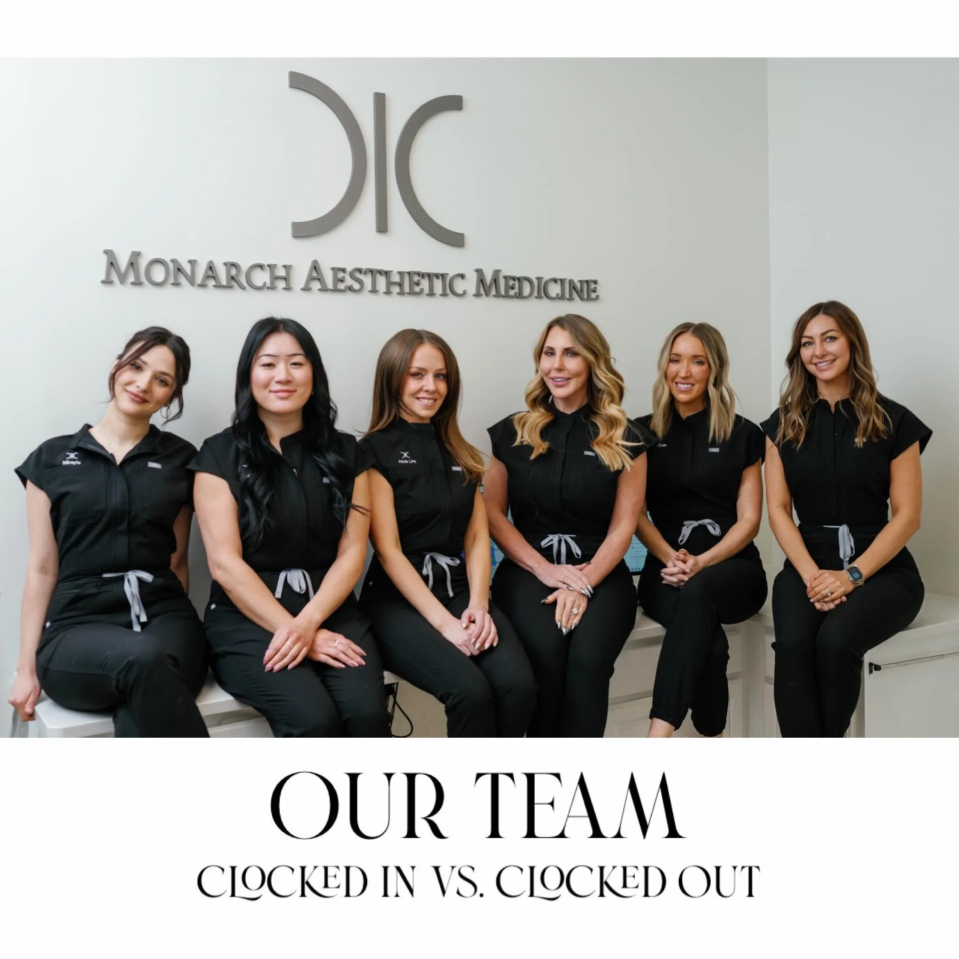 Monarch team clocked in vs. clocked out! We have the best time together - whether it&rsquo;s at work creating the best experiences for our patients, our in Vegas living our best lives! 

☎️ 614-545-2002
💻 info@monarch-aesthetic.com
#cbusmedspa #meds