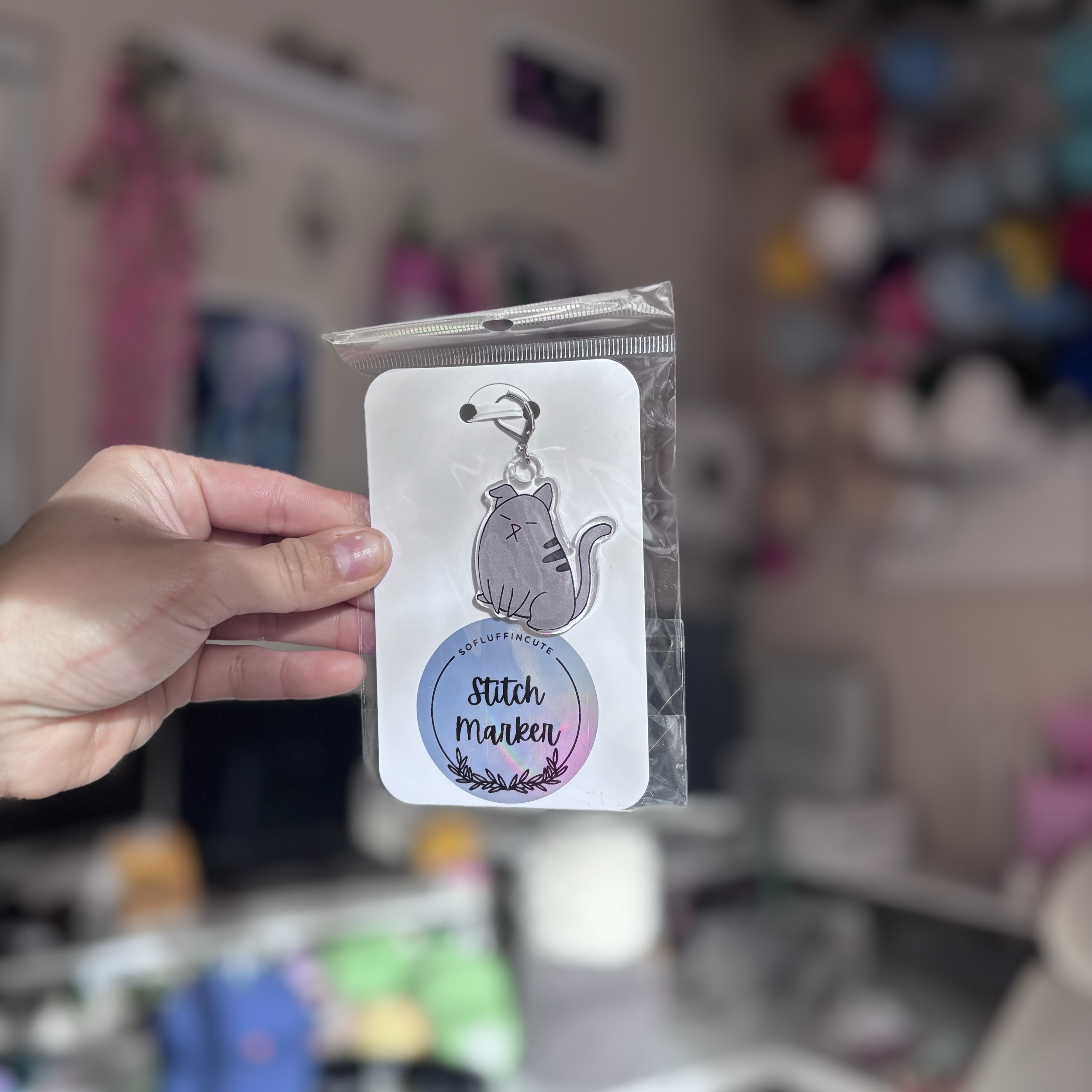 Grumpy Cat Stitch Marker