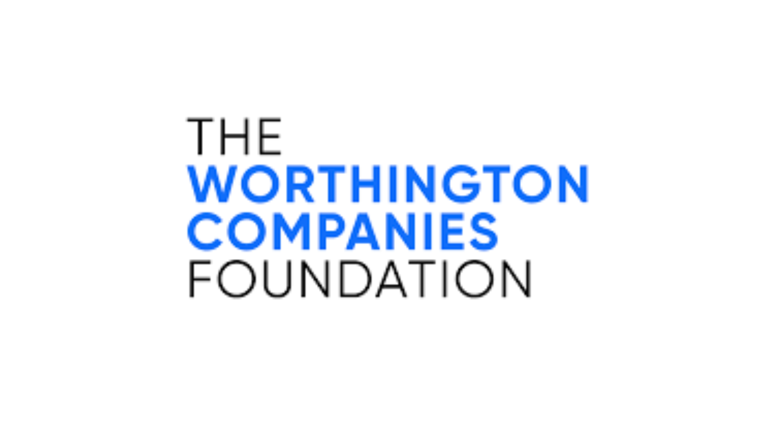 The Worthington Companies Foundation logo with the organization name in black and blue text on a white background.