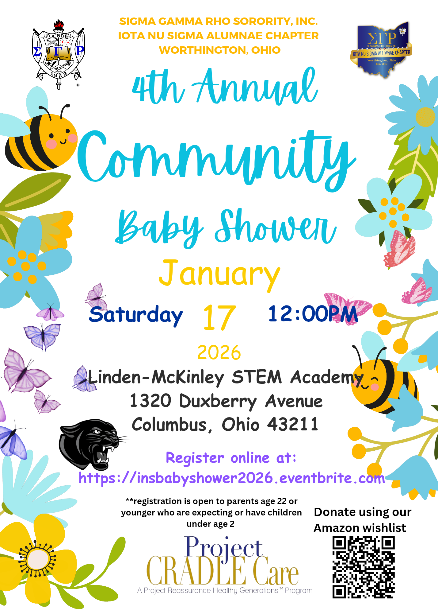 4th Annual Community Baby Shower | Iota Nu Sigma Alumnae Chapter of Sigma Gamma Rho Sorority, Inc