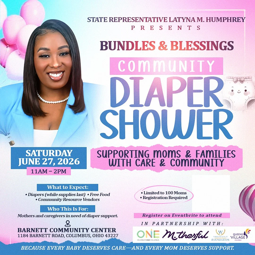 Diaper Shower State Rep. Humphrey's Office 