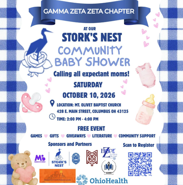 Gamma Zeta Zeta Stork's Nest Community Baby Shower