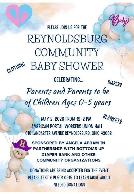 Reynoldsburg Baby Shower flyer