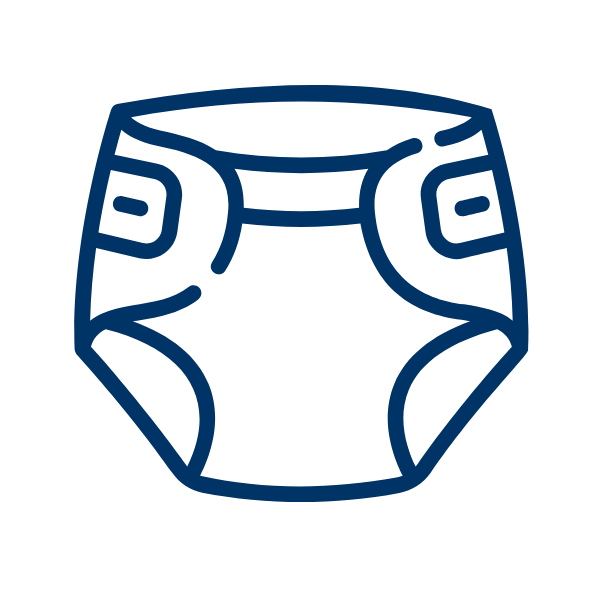 Icon of a diaper.
