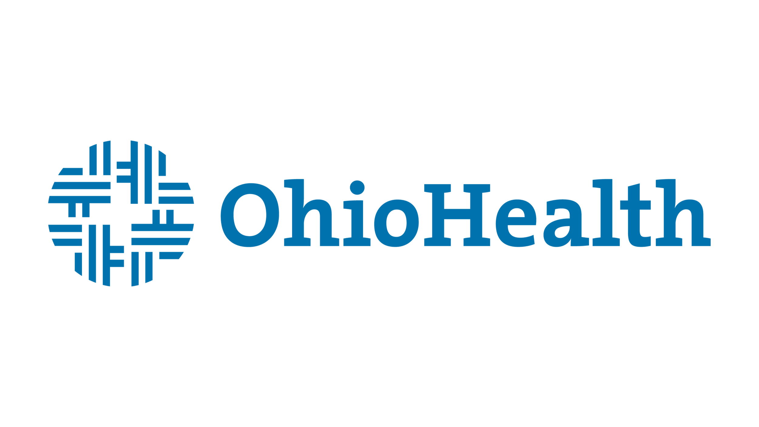 OhioHealth logo with a blue geometric symbol and the text 'OhioHealth' in blue.