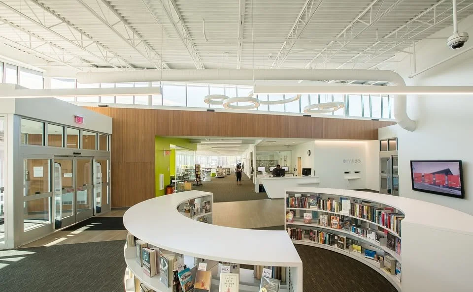 Image of the inside of Columbus Metropolitan Library on Parsons Road